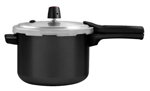 Panela de Pressão 4,5L Panelux Magnific em Alumínio com Antiaderente PTFE - Grafite