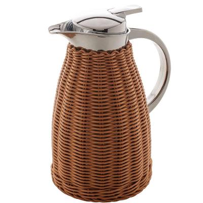 Garrafa Térmica Wolff com Rattan Marrom - 1,5L