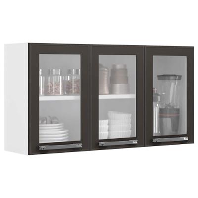 Armário Aéreo Triplo Itatiaia Florença com 3 Portas e 2 Prateleiras - 105cm de largura