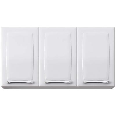 Armário Aéreo Triplo Itatiaia Luce com 3 Portas e 2 Prateleiras - 105cm de largura