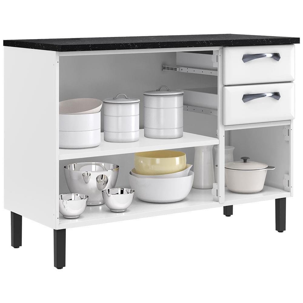 Balcão Triplo Itatiaia New Premium com 3 Portas, 2 Gavetas e 3 Prateleiras - 120cm de largura - 2