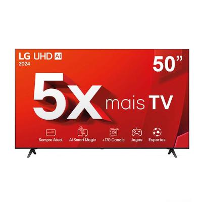 Smart TV 4K 50" LG Ultra HD 50UT8050 com Processador a5 Ger7 AI, Alexa/Chromecast integrado, Otimizador de Jogos, webOS 24 e Controle Smart Magic