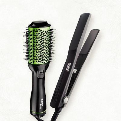 Escova Secadora Taiff Easy Oval 1200W – Verde + Chapinha | Prancha Taiff Clássica Cerâmica 180°C – Preta