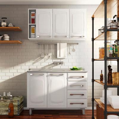 Cozinha Modulada Itatiaia Diamante com 2 peças, 5 portas e 4 gavetas - 120 cm de largura