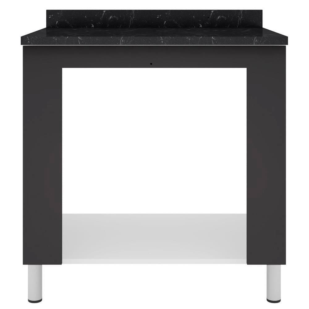 Cozinha Compacta Bartira Rubi com 5 Portas, 3 Gavetas e 3 Prateleiras - 202,2cm de largura - 6