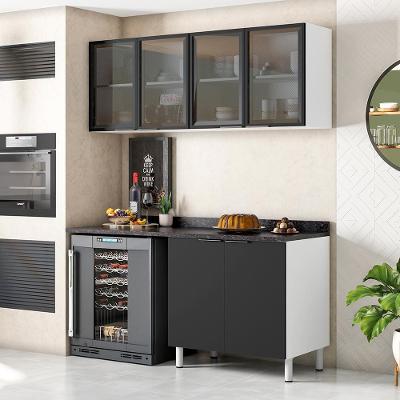 Cozinha Compacta Bartira Rubi com 4 Portas e 2 Prateleiras - 160cm de largura