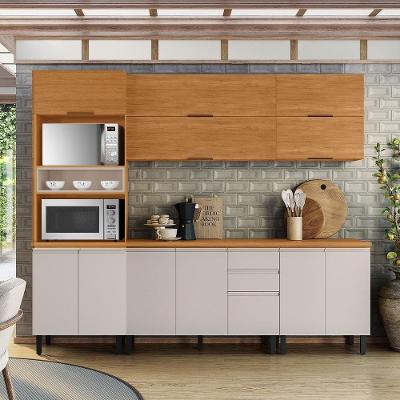 Cozinha Completa Itatiaia Ideale 5 peças com 12 portas, 2 gavetas e 13 prateleiras – 260cm de largura
