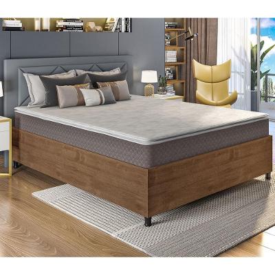 Box Queen Size Barreto Lonçarcci Inova com Colchão Umaflex Berlim com Pillow Top e Molas Ensacadas - 161,4cm de largura