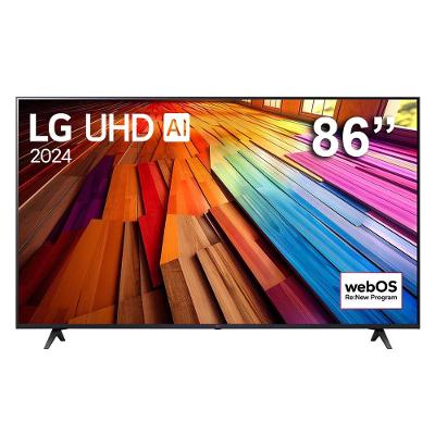 Smart TV 86" Ultra HD 4K LG LCD 86UT8050PSA com Processador a5 Ger7 AI, Alexa, Chromecast integrado, Otimizador de Jogos, webOS, Wi-Fi e USB