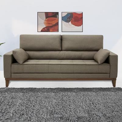 Sofá 4 Lugares Linoforte Blazer com Revestimento em Linho e 2 Almofadas Decorativas 210 cm de Largura