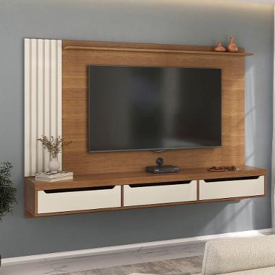 Painel Presence Artely com 1 prateleira para TVs de até 75 polegadas