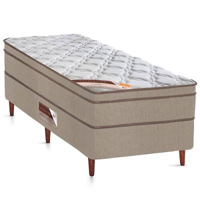 Cama Box Solteirão Castor Revolution com Molas Ensacadas 66x96x203cm – Branco/Bege