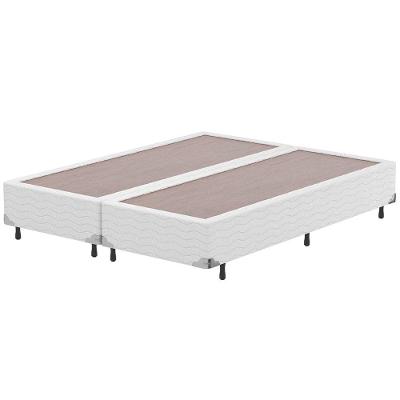 Base Box Queen Size Probel Amsterdã com Revestimento em Tecido Jacquard 38x158x198cm - Branco