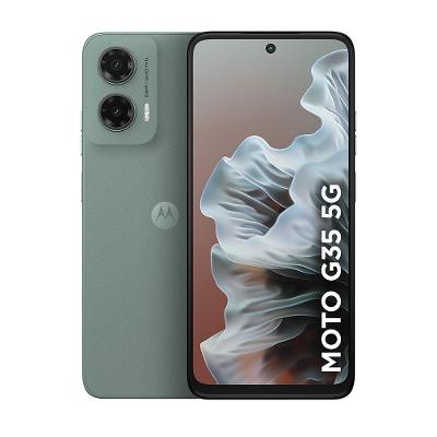 Smartphone Motorola Moto g35 5G Cinza 256GB 4GB RAM + 8GB Ram Boost e Camera 50MP com AI NFC Tela 6.7" com Superbrilho