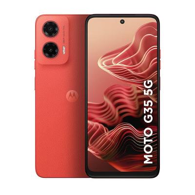 Smartphone Motorola Moto g35 5G Coral 256GB 4GB RAM + 8GB Ram Boost e Camera 50MP com AI NFC Tela 6.7" com Superbrilho