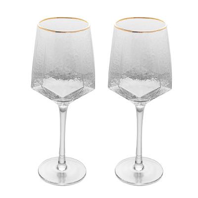 Conjunto de Taças para Vinho Wolff com Fio Ouro Taj 600 ml em Cristal – 2 Peças