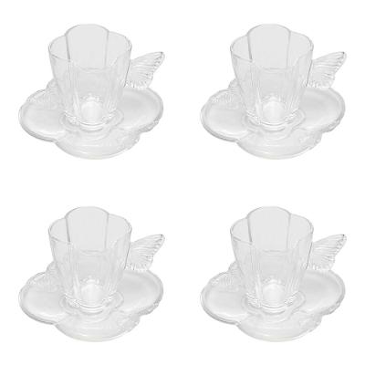 Conjunto com 4 Xícaras e Pires para Café Wolff Butterfly – 80ml