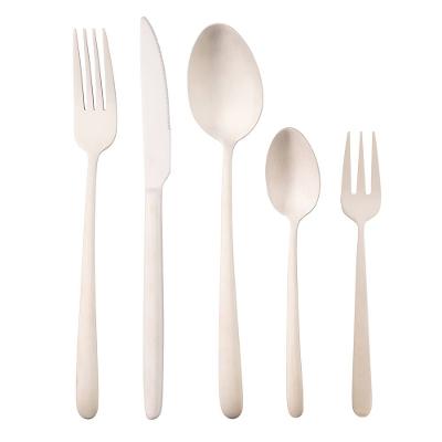 Faqueiro Wolff Viena em Aço Inox Champanhe Fosco - 30 Peças