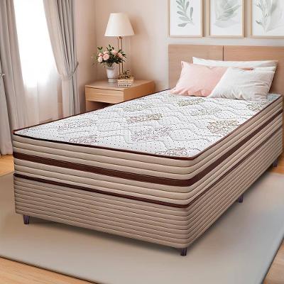 Cama Box Solteiro Cama inBox Livity com Molas Ensacadas e Espuma D26 62x88x188cm – Bege