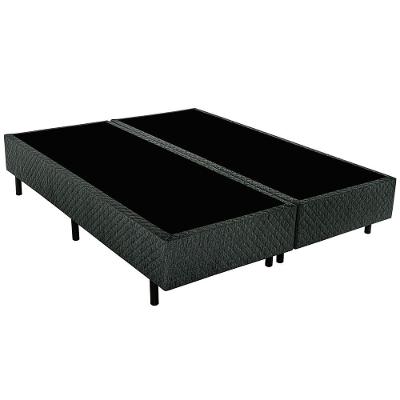 Base Box Queen Size Biflex Turquia com Revestimento em Tecido Poliéster 39x158x198cm - Grafite