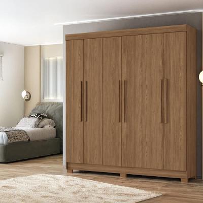 Guarda-Roupa Casal Santos Andirá Toledo com 6 Portas, 2 Gavetas e 5 Prateleiras - 194,4cm de largura