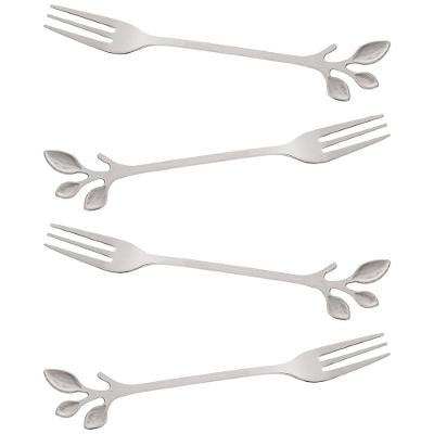 Conjunto Garfos para Aperitivo Wolff Gourmet Prata - 4 Peças