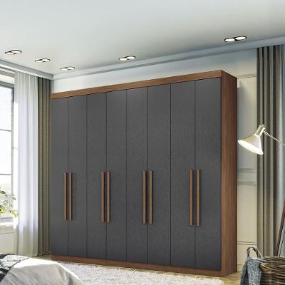 Guarda-Roupa Casal Santos Andirá Master New com 8 Portas, 4 Gavetas e 10 Prateleiras – 238,8cm de largura