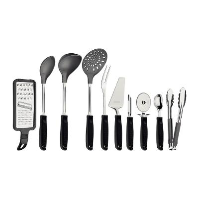 Jogo de Utensílios para Cozinha Tramontina Utilitá em Inox Preto – 10 Peças