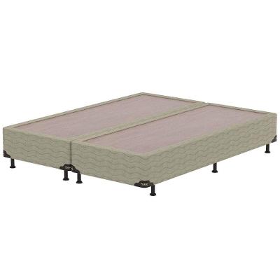 Base Box King Size Probel Fort Comfort com Revestimento em Tecido Jacquard 38x193x203cm - Bege