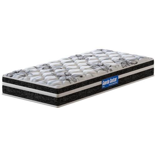 Colchão de Solteiro Probel Guarda Costas Premium Multi Firme Espuma D20 e 28 22x88x188cm - Branco/Preto