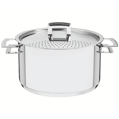Espagueteira Tramontina Brava em Aço Inox com Fundo Triplo – 24 cm