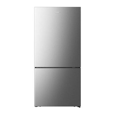 Geladeira Hisense Inverter 499L RB5P504 Bottom Freezer Metal Tech Inox
