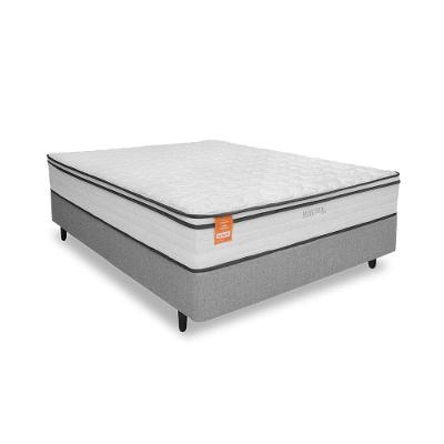 Cama Box Casal MGA Itaflex Colchão Inducol Montreal Europillow Molas Ensacadas SoftGel