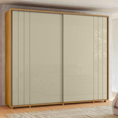 Guarda-Roupa Casal Madetec Dalí 2 Portas de Correr 8 Gavetas Cabideiro Extensível Escada Retrátil