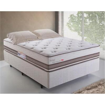 Cama Box Casal Herval 30x138x188cm Sense Molas Ensacadas Pillow Top One