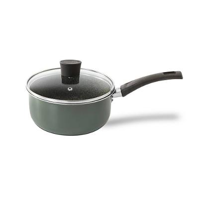Panela Multiflon Ekó 18cm Antiaderente Tampa de Vidro Verde