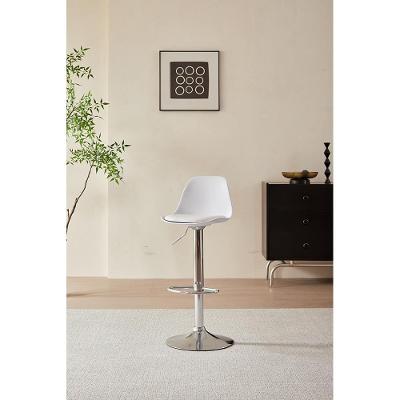 Banqueta Conthey Eiffel Design Eames Assento PP Base Madeira