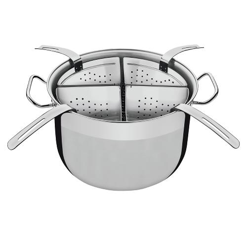Cozi-pasta Tramontina Professional 4 Recipientes Inox - 5 Peças