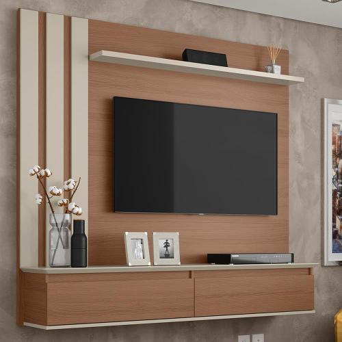 Painel Home Patrimar Trend com 160 cm de Largura, Ideal para TV de até 46"