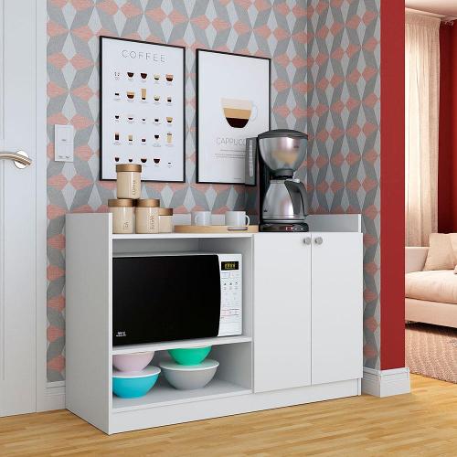 Balcão Micro-ondas Nova Móbile Classic com 2 Portas e 2 Prateleiras