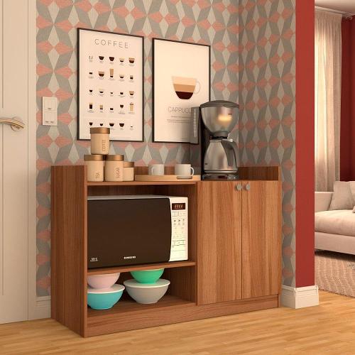 Balcão Micro-ondas Nova Móbile Classic com 2 Portas e 2 Prateleiras