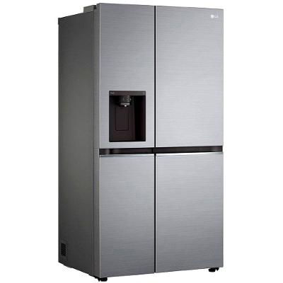 Geladeira LG Side by Side Inverter GC-L257SLP Frost Free com Tecnologia UVnano, ThinQ Aço Escovado - 611L
