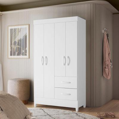 Guarda-Roupa Palumóveis Mobi com 4 Portas e 2 Gavetas