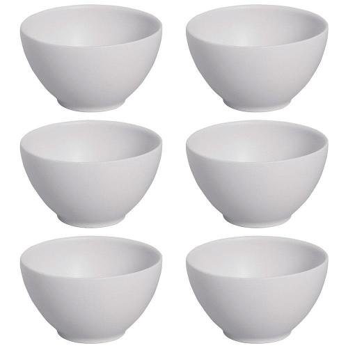 Conjunto de Bowls Porto Brasil Coup Vit em Stoneware Cinza 540ml - 6 Peças