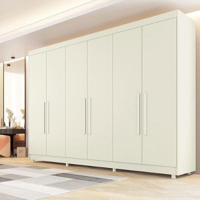 Guarda-Roupa Casal Europa Palermo com 6 Portas e 6 Gavetas - 250cm de largura