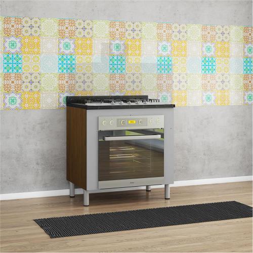 Balcão para Forno e Cooktop Bartira Rubi com 5 Bocas - 80,1cm de largura