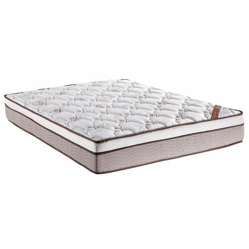 Colchão Casal Ortobom New Magestic com Ortopillow e Molas Ensacadas 27x138x188 cm - Marrom/Cinza