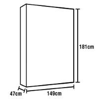 Guarda-Roupa Bartira Brusque II com 149 cm de Largura, 6 Portas e 2 Gavetas