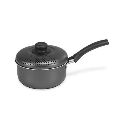 Espagueteira Multiflon Versatil com Tampa Preta - 14cm
