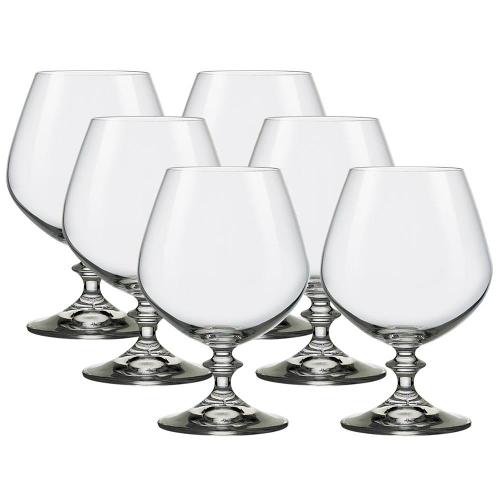 Conjunto de Taças para Conhaque Bohemia Angela 400 ml em Cristal Ecológico - 6 Peças